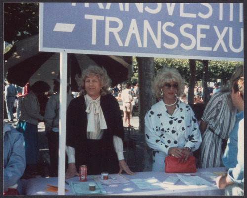 Download the full-sized image of Educational Transvestite Channel booth, 1986 (10)