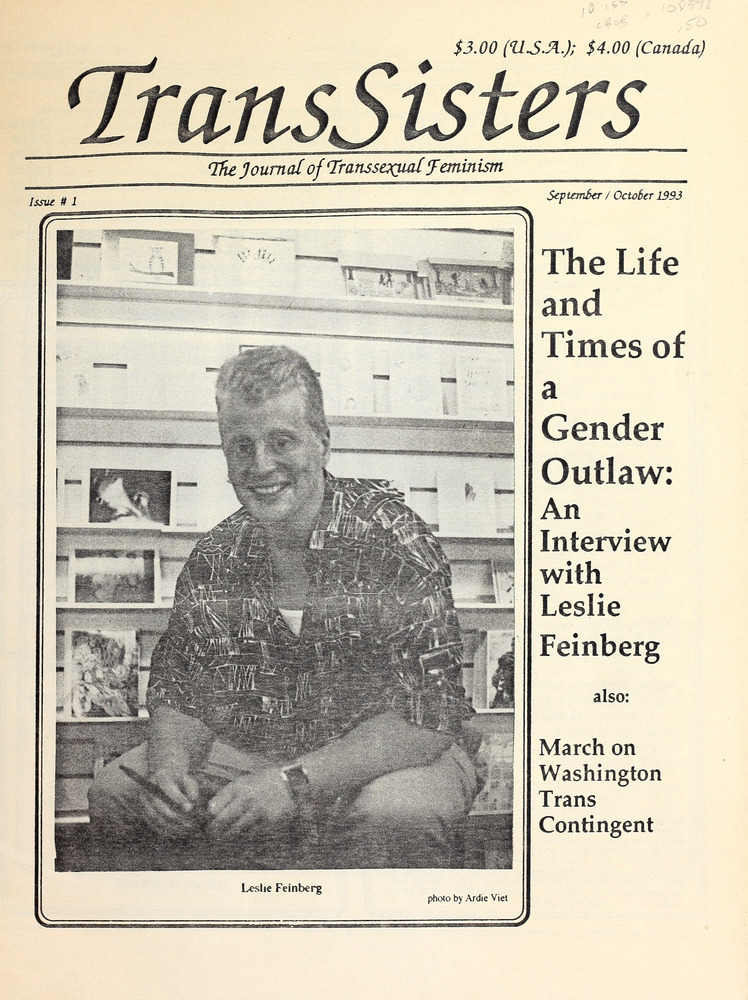 Download the full-sized image of TransSisters: The Journal of Transsexual Feminism No. 1 (Sep.-Oct. 1993)
