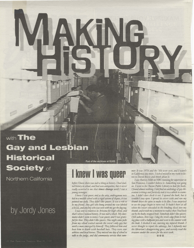 Download the full-sized PDF of Making History with The Gay And Lesbian Historical Society of Northern California