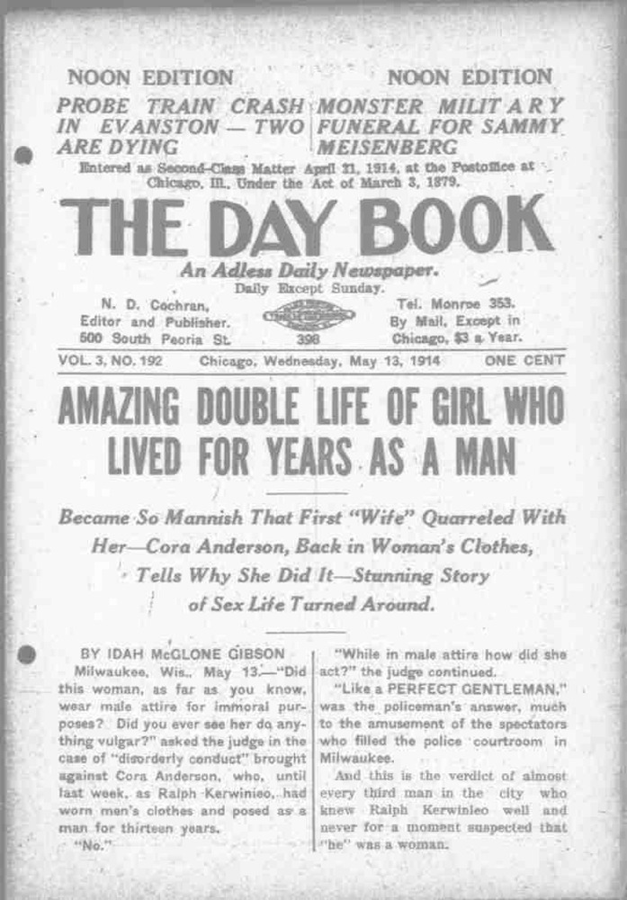 Download the full-sized PDF of Amazing Double Life of Girl Who Lived for Years as a Man
