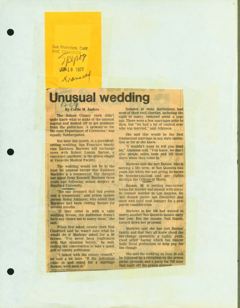 Download the full-sized PDF of Unusual Wedding