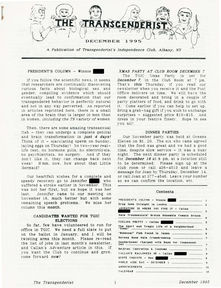 Download the full-sized PDF of The Transgenderist (December, 1995)