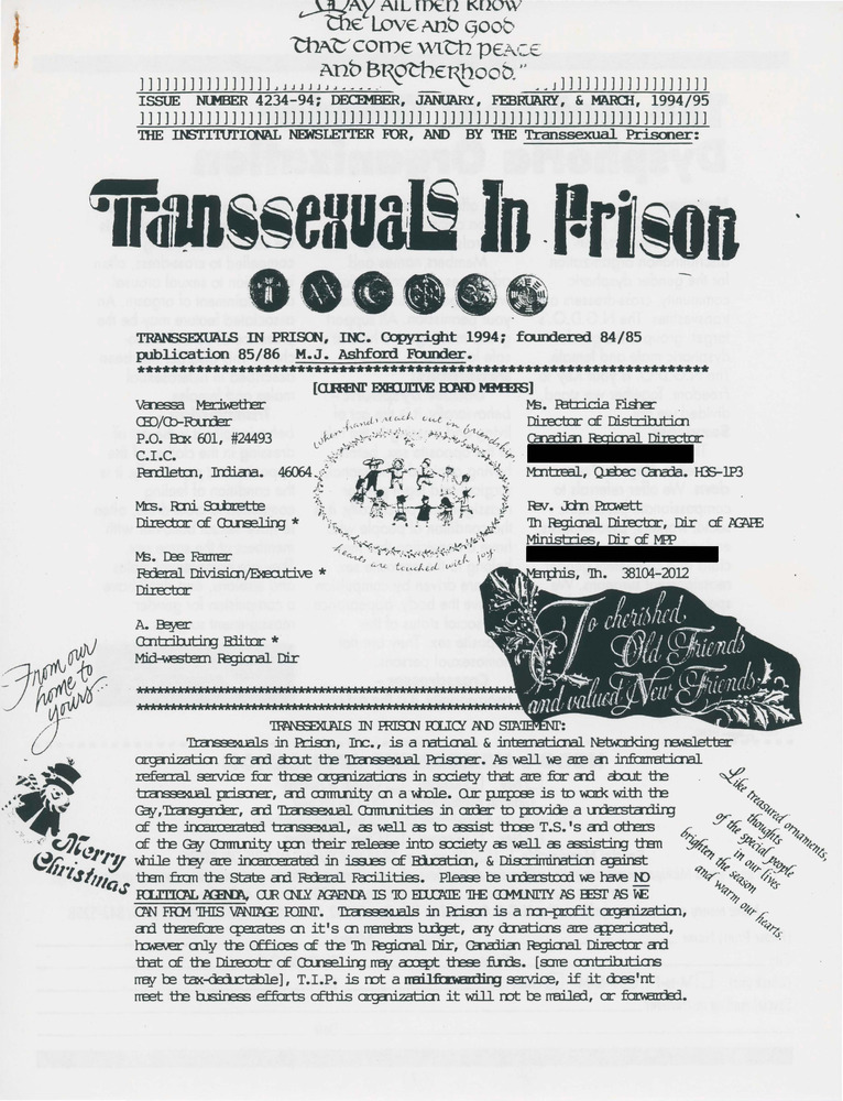 Download the full-sized PDF of Transexuals in Prison, Issue 4234-94
