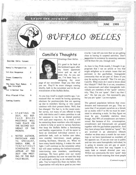 Download the full-sized image of Buffalo Belles Vol. 8 No. 6 (June, 1999)