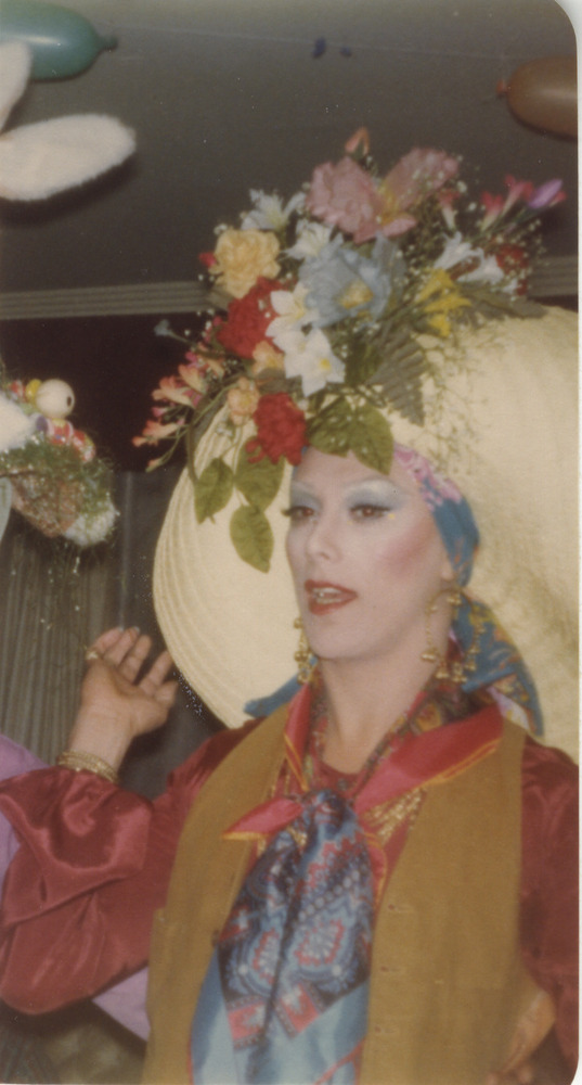Download the full-sized image of Photograph of Alexis Francois in Large Floppy Hat with Flowers