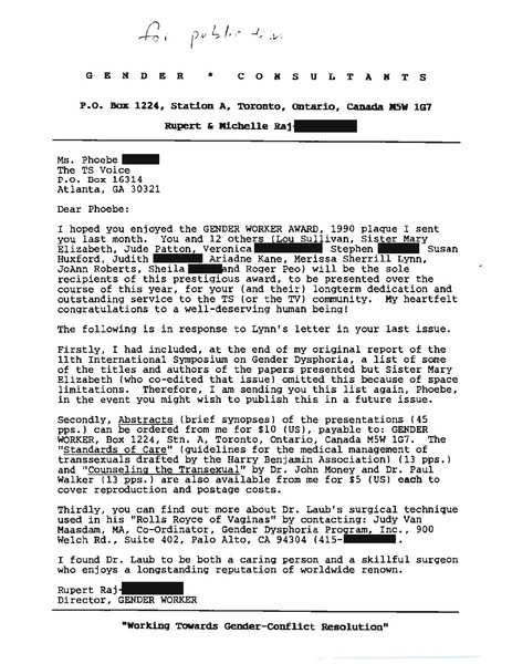 Download the full-sized image of Letter from Rupert Raj to Phoebe