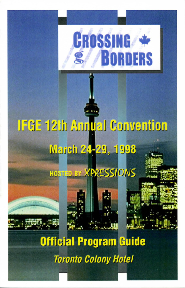 Download the full-sized PDF of Crossing Borders: IFGE 12th Annual Convention Program Cover Pages