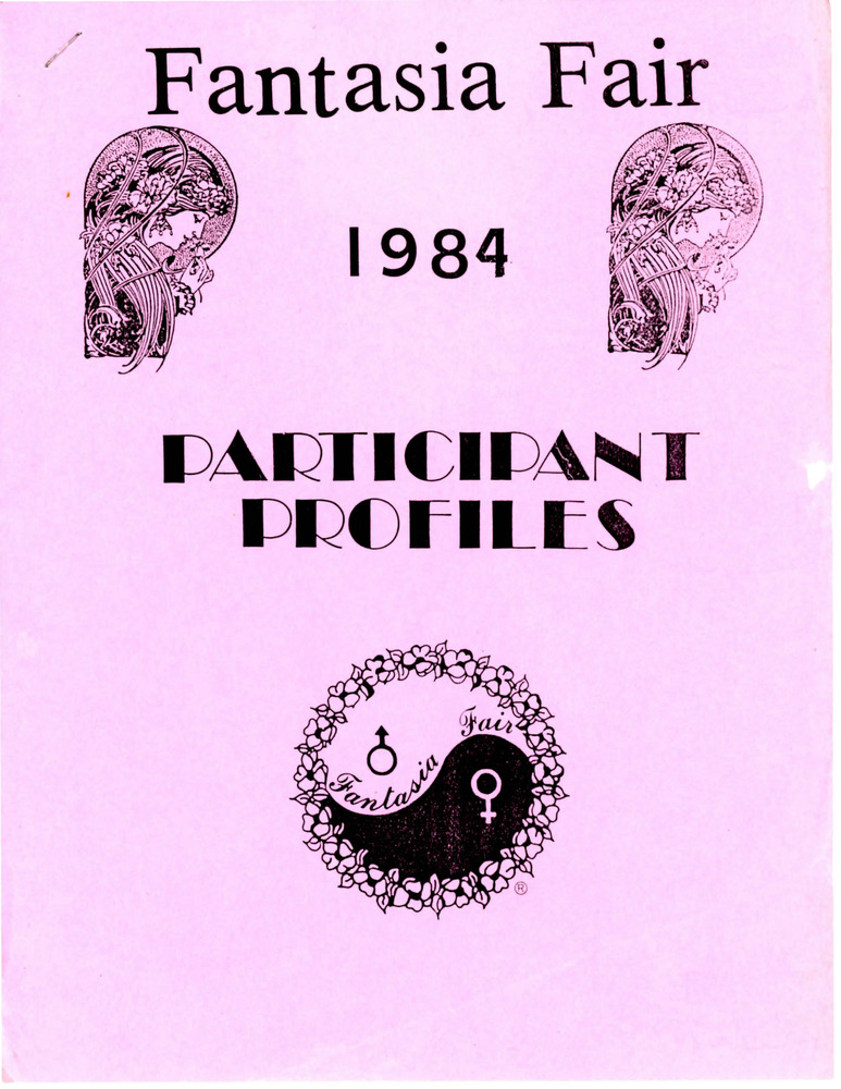 Download the full-sized PDF of Fantasia Fair 1984 Participant Profiles