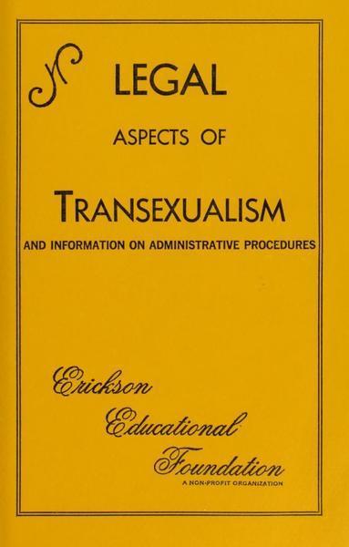 Download the full-sized image of Legal Aspects of Transexualism and Information on Administrative Procedures