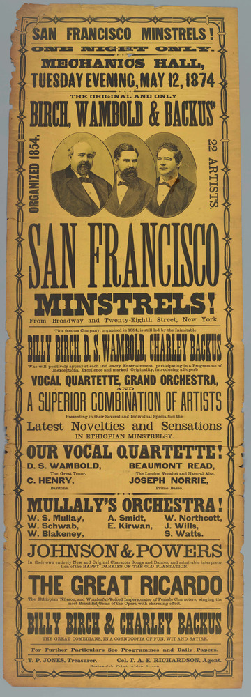 Download the full-sized PDF of San Francisco Minstrels!