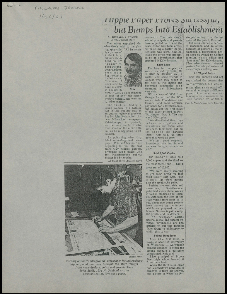 Download the full-sized PDF of Clippings from 1967 diary