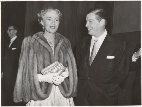 Download the full-sized image of Christine Jorgensen with Milton Berle