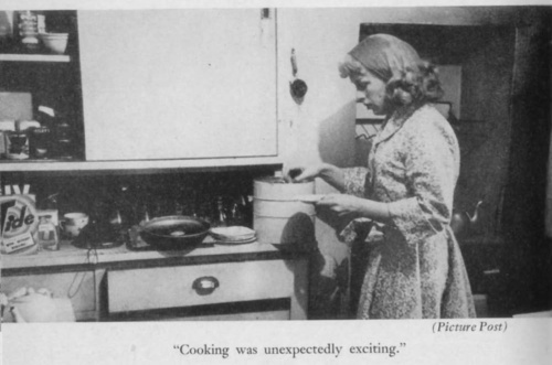 Download the full-sized image of Roberta Cowell in the Kitchen