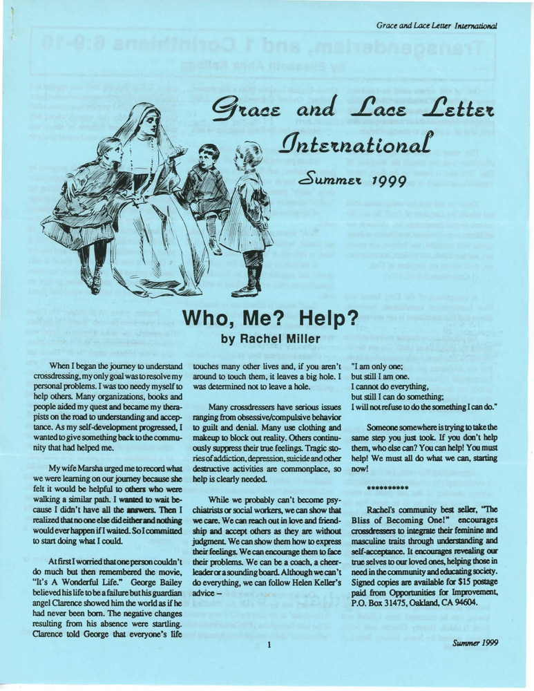 Download the full-sized PDF of Grace and Lace Letter International (Summer 1999)