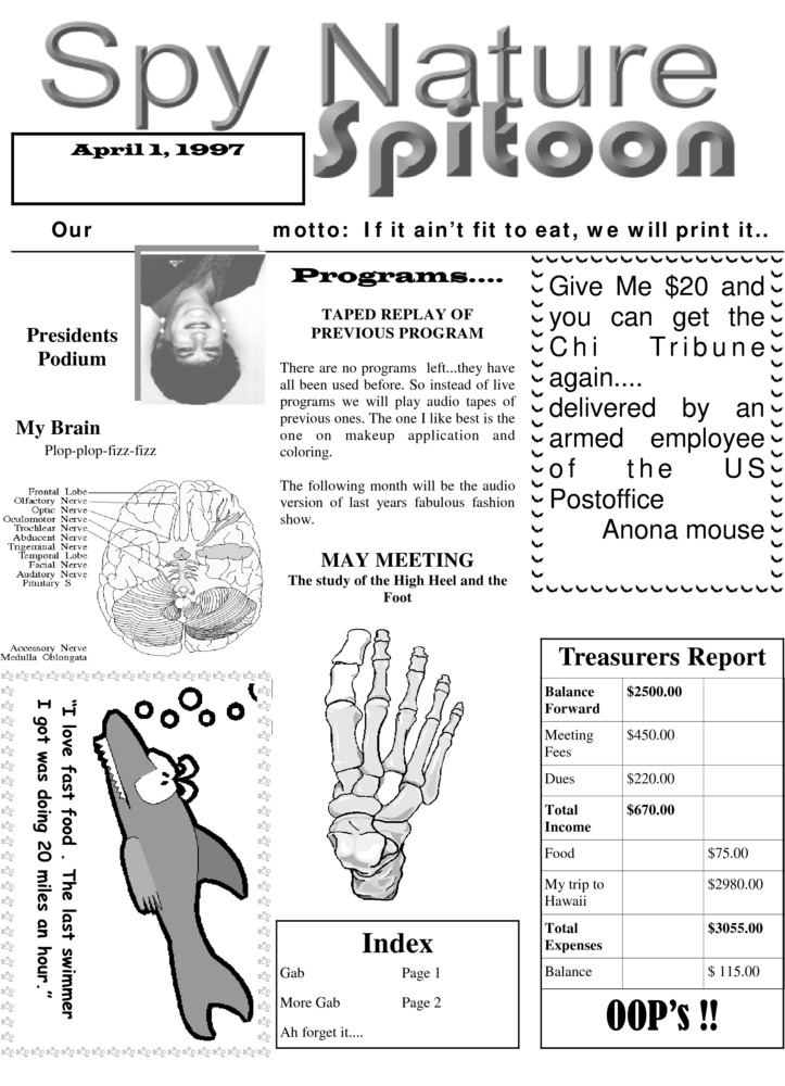 Download the full-sized PDF of Chi Chapter Tribune Vol. 36 Iss. 04 (April, 1997)