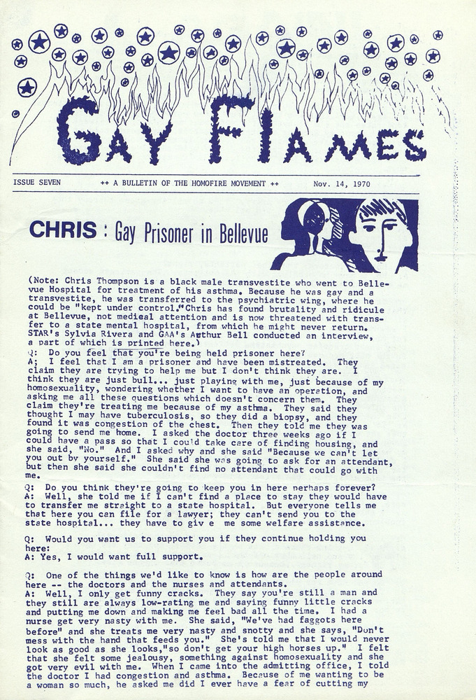 Download the full-sized PDF of CHRIS: Gay Prisoner in Bellevue