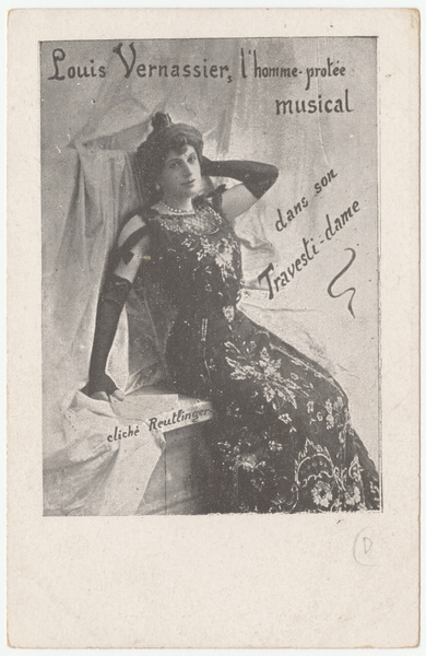 Download the full-sized image of Louis Vernassier, l'homme protÃ©e musical dans son Travesti-dame