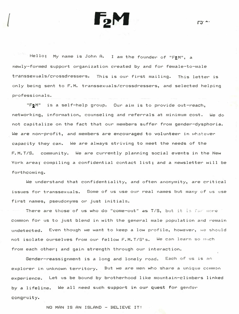 Download the full-sized PDF of F2M Open Letter (February 16, 1989)