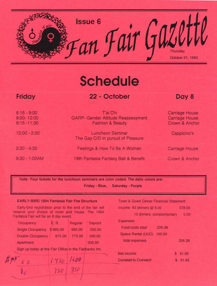 Download the full-sized PDF of Fan Fair Gazette, Issue 6 (October 21, 1993)