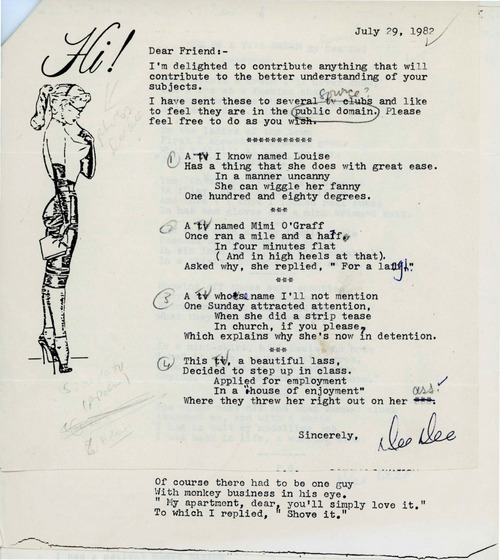 Download the full-sized image of Letter from Dee Dee to Rupert Raj (July 29, 1982)