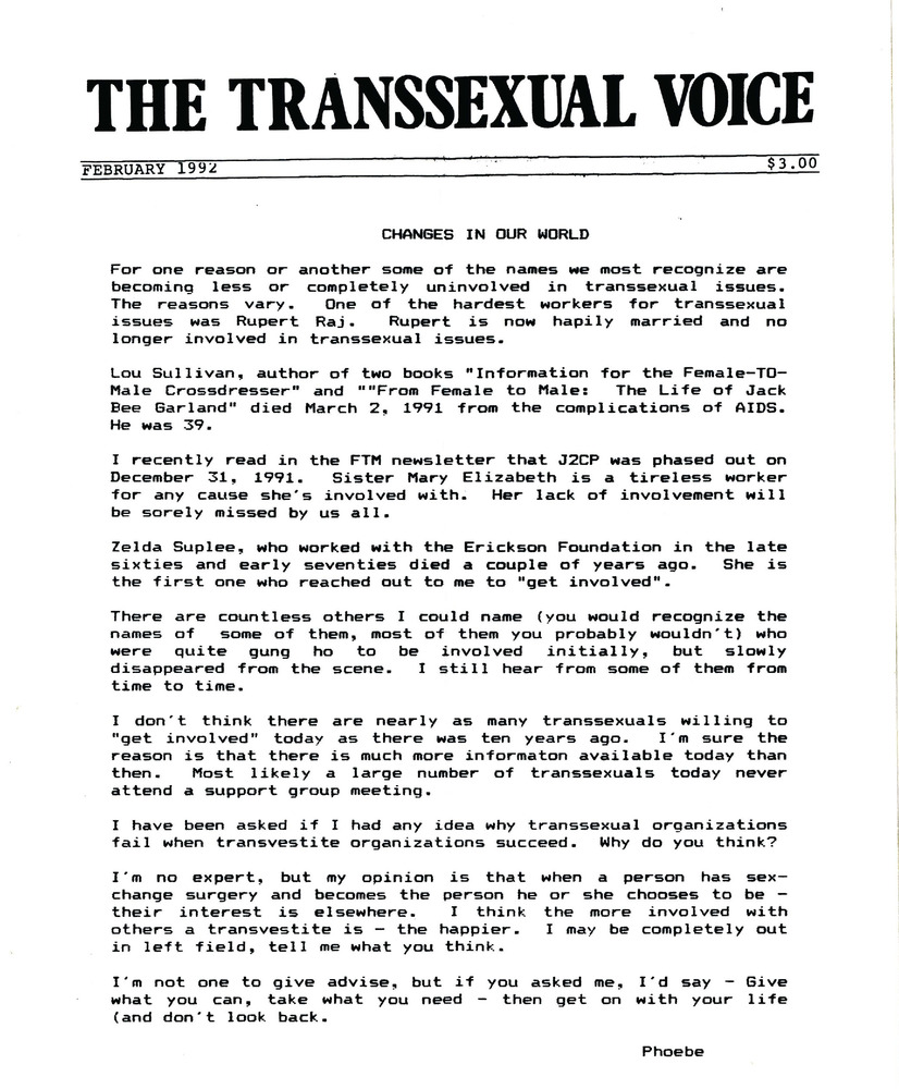 Download the full-sized PDF of The Transsexual Voice (February 1992)