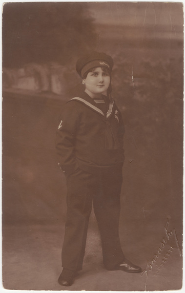 Download the full-sized image of Young male impersonator as sailor