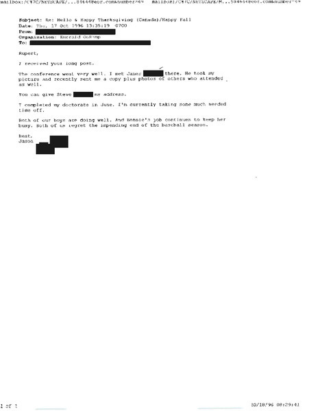 Download the full-sized image of Letter from Jason to Rupert Raj (October 17, 1996)