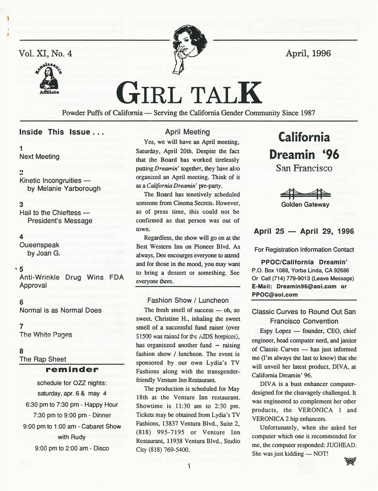 Download the full-sized PDF of Girl Talk, Vol. 11 No. 4 (April, 1996)