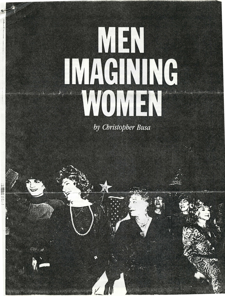 Download the full-sized PDF of Men Imagining Women (Provincetown Arts 1991)