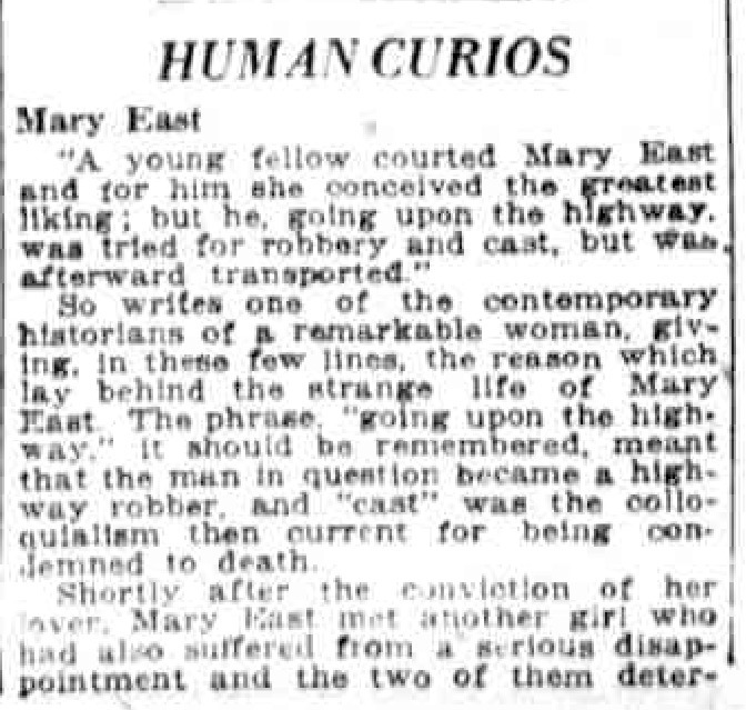 Download the full-sized PDF of Human Curios: Mary East