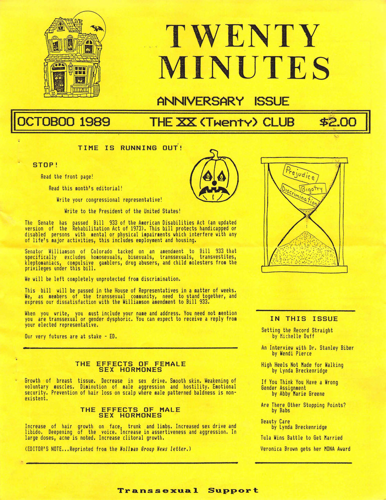Download the full-sized PDF of Twenty Minutes (October, 1989)