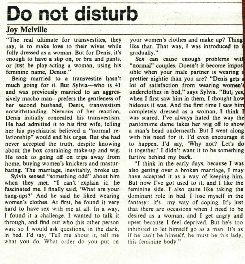 Download the full-sized PDF of Do not disturb