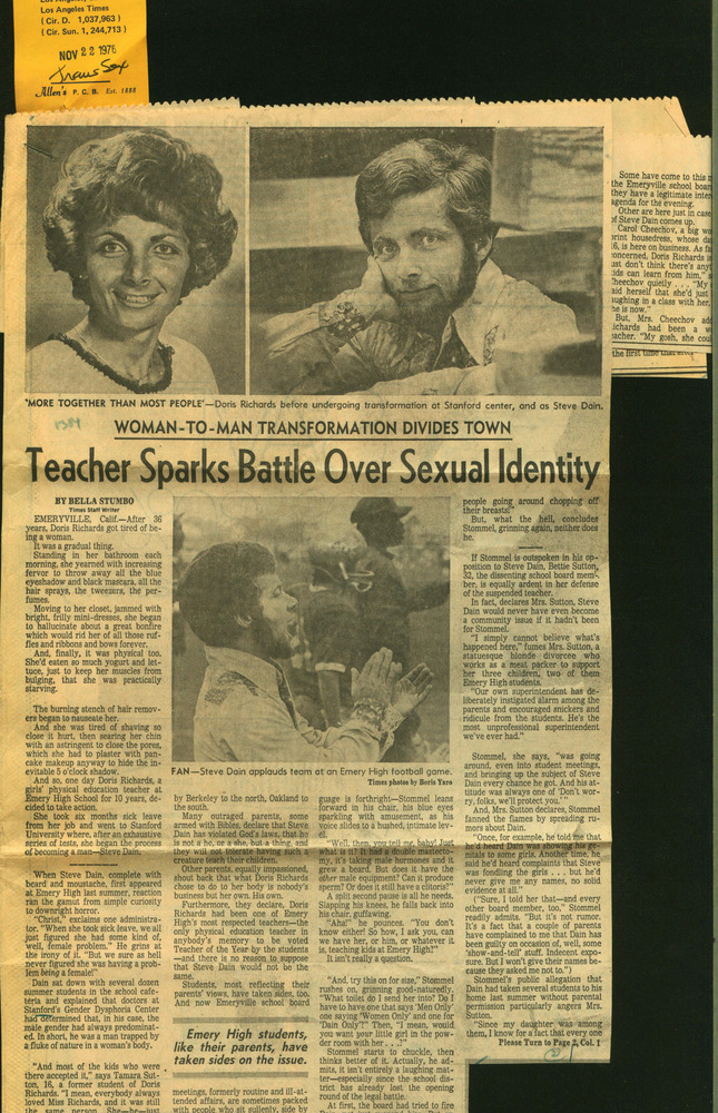 Download the full-sized PDF of Woman-To-Man Transformation Divides Town: Teacher Sparks Battle Over Sexual Identity