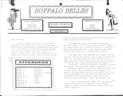 Download the full-sized image of Buffalo Belles Vol. 6 No. 7 (July, 1997)