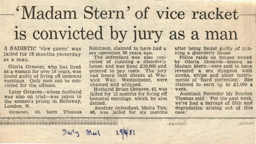 Download the full-sized PDF of 'Madam Stern' of Vice Racket is Convicted by Jury as a Man
