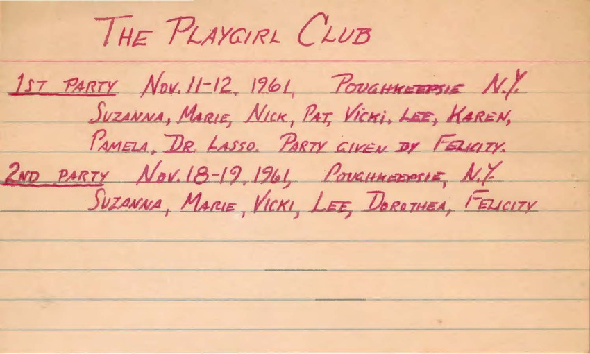 Download the full-sized PDF of A Notecard from The Playgirl Club