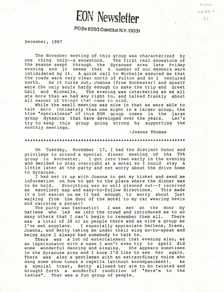 Download the full-sized PDF of EON Newsletter (December, 1987)