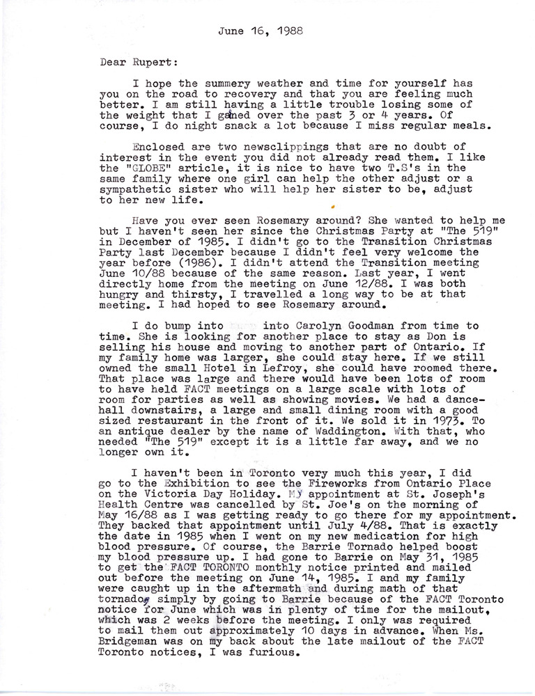 Download the full-sized PDF of Letter from Barbara to Rupert Raj (June 16, 1988)