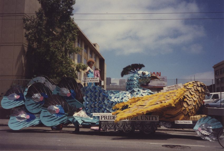 Download the full-sized image of Photograph of Peacock Parade Float