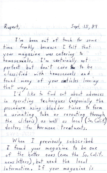 Download the full-sized image of Letter from Jerry to Rupert Raj (September 15, 1989)