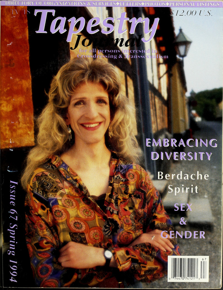 Download the full-sized image of The TV-TS Tapestry Journal Issue 67 (Spring, 1994)