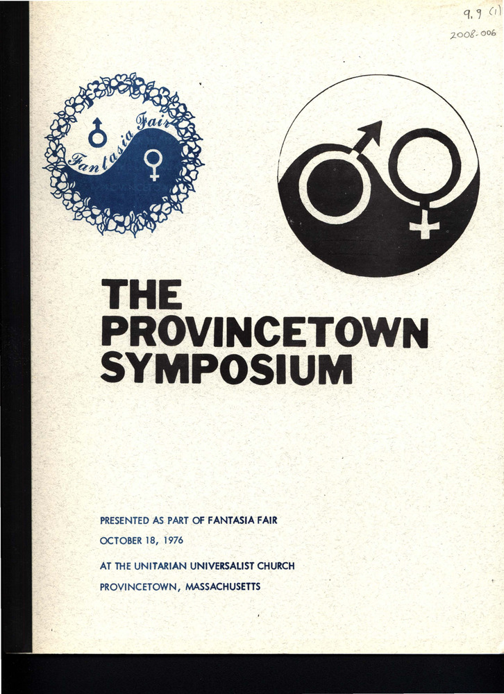 Download the full-sized PDF of The Provincetown Symposium (October 18, 1976)