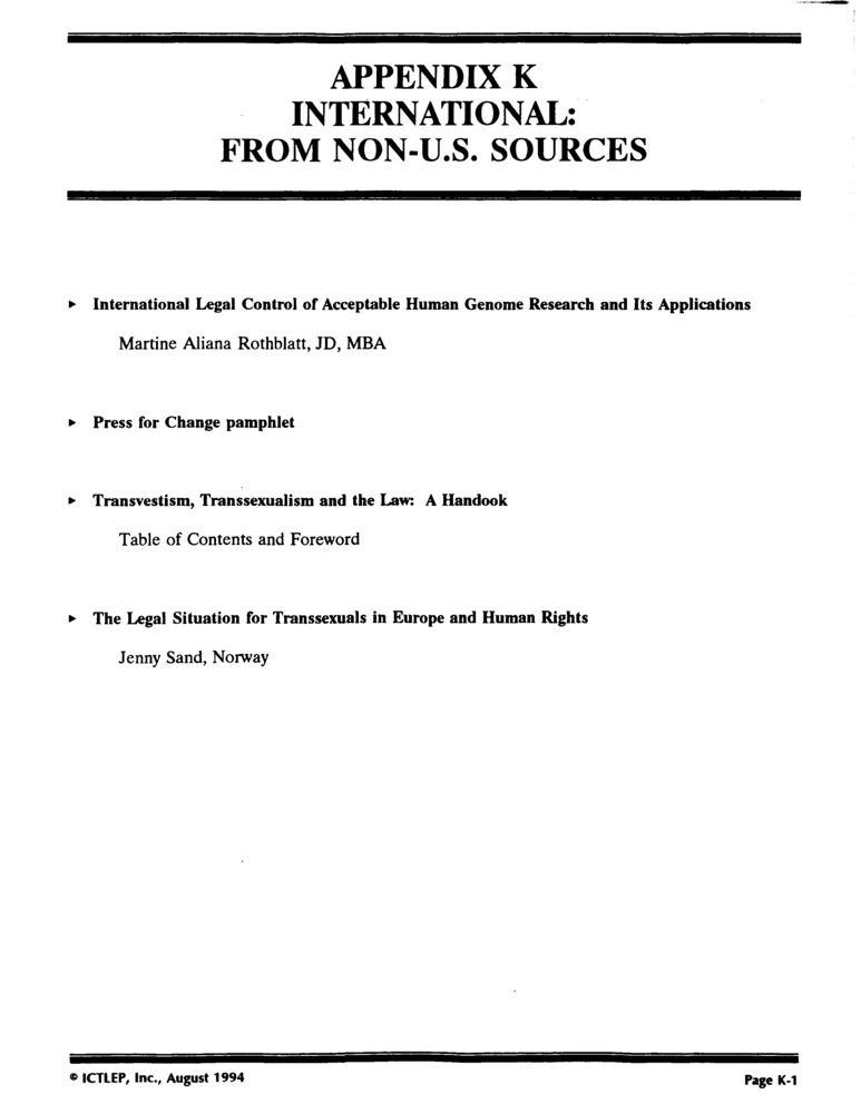 Download the full-sized PDF of Appendix K: International: From Non-U.S. Sources
