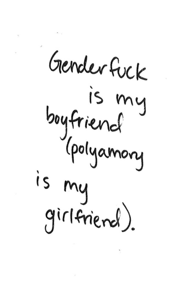 Download the full-sized PDF of Genderfuck is my boyfriend (polyamory is my girlfriend).