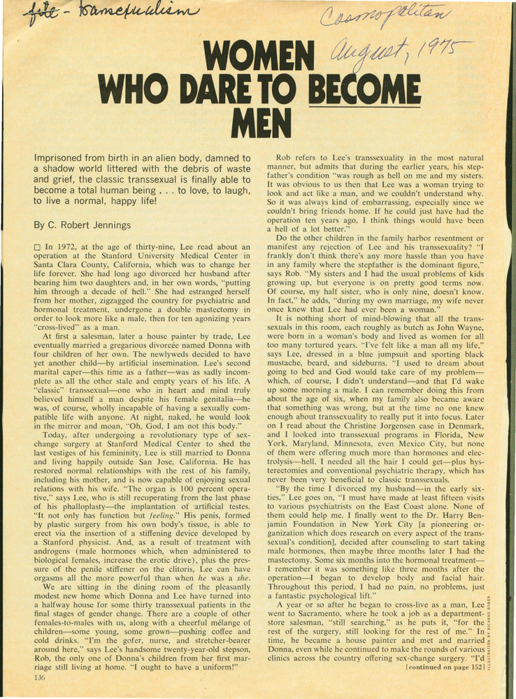 Download the full-sized PDF of Women Who Dare To Become Men