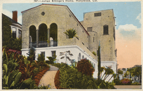 Download the full-sized image of Julian Eltinge's Home, Hollywood, Cal.