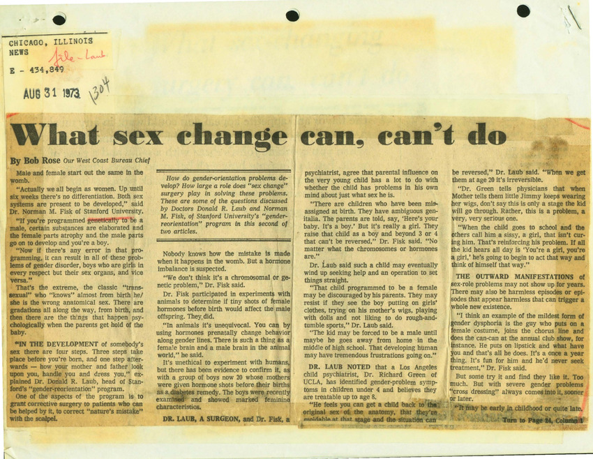 Download the full-sized PDF of What Sex Change Can, Can't Do