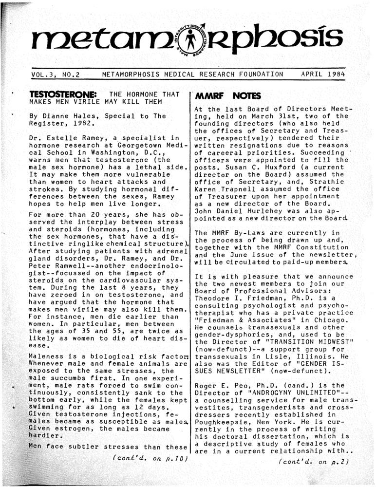 Download the full-sized PDF of Metamorphosis Vol. 3, No. 2 (April 1984)