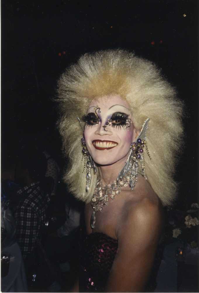 Download the full-sized image of Photograph of Doris Fish in Fairy-Like Drag