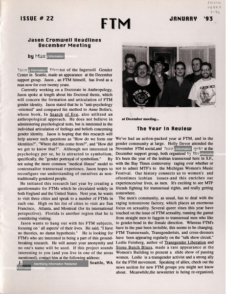 Download the full-sized image of FTM Newsletter #22